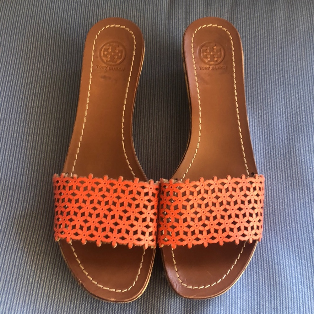 Tory Burch cutout Cork Wedges